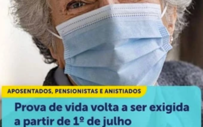 Prova de vida dos aposentados, pensionistas e anistiados políticos